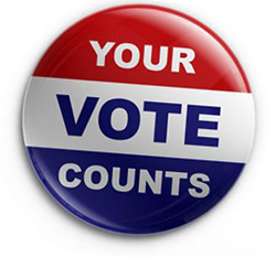 Your Vote Counts button